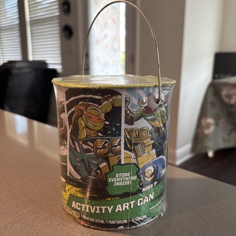 Teenage Mutant‎ Ninja Turtle TMNT Activity Art Can 2016 Tara Toy Collectible